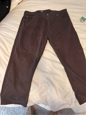 Ag Adriano Goldschmied Dark Brown Relaxed Chinos 38x30